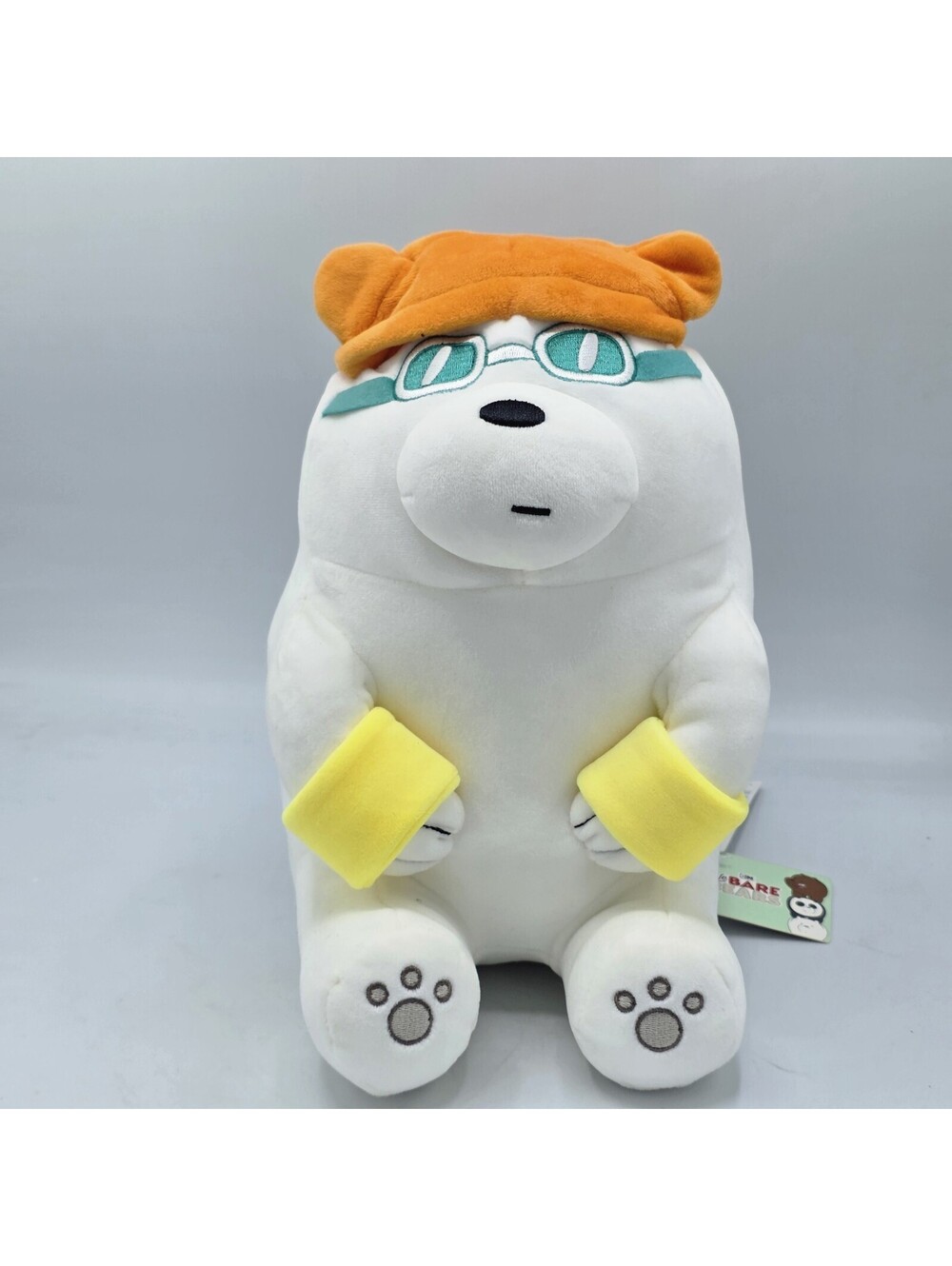 Miniso We Bare Bear Ice Bear Summer Vacation Series Polar Bear Plush  12”